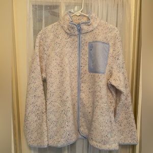 NWT Talbots Front Fleece Zip Up Sweater